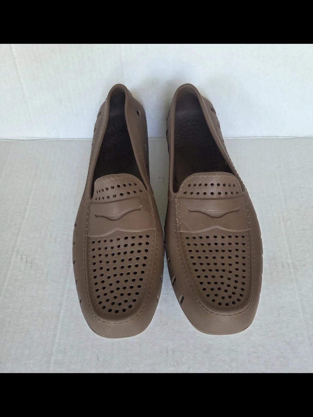 Floafers Country Club Driver Size 10 Brown Men's Slip On Water Boating Loafers